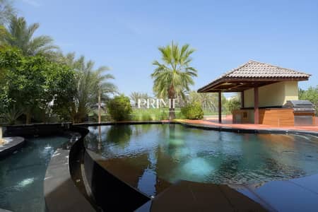 6 Bedroom Villa for Rent in Emirates Hills, Dubai - Managed | Unfurnished | Golf Course Marina View