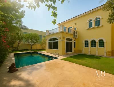 3 Bedroom Villa for Rent in Jumeirah Park, Dubai - Private Pool | Landscaped | Corner Plot