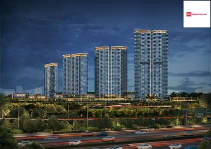 شقة 1 غرفة نوم للبيع في موتور سيتي، دبي - Sobha Solis - Night shot. jpg
