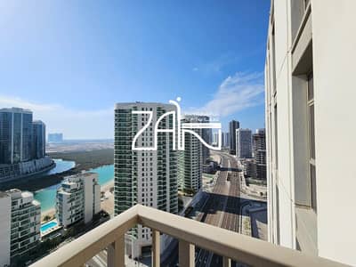 1 Bedroom Flat for Rent in Al Reem Island, Abu Dhabi - Vacant Sea View Luxury Furnished 1BR+Balcony Unit