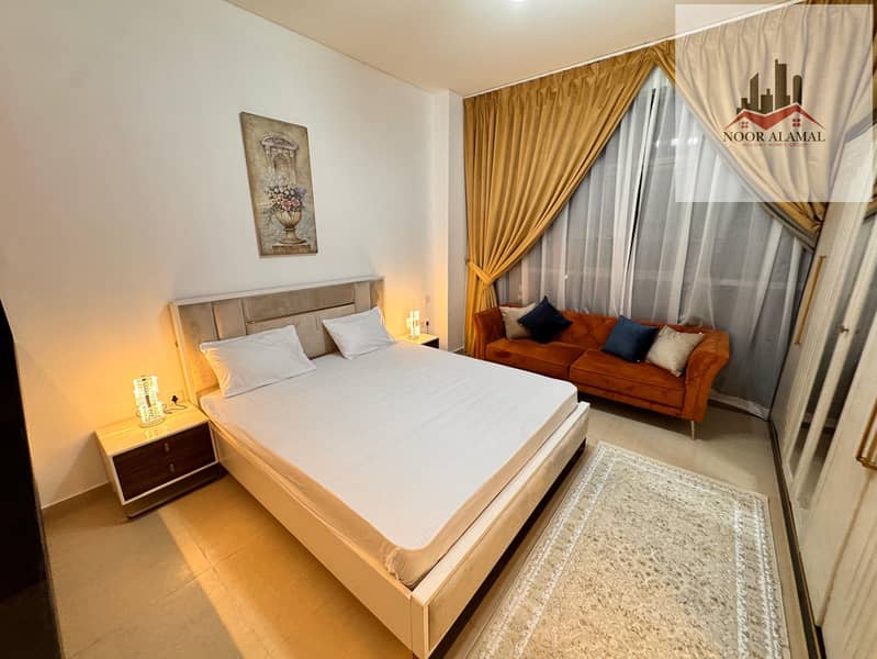 Dubai Al Furjan large studio with American kitchen and bathroom