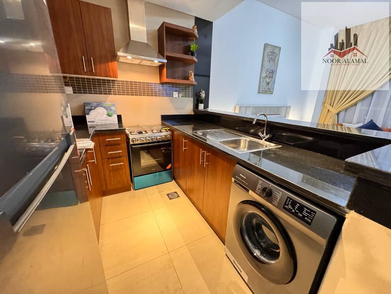 Dubai Al Furjan large studio with American kitchen and bathroom - Image 8