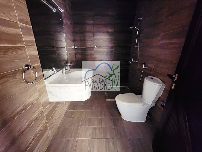 Available modern finish new 4 bedroom 2 master bedrooms villa/maids room/store room/laundry space/private back yard covered parking for rent in mirdif - Image 9