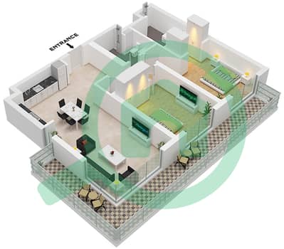 المخططات الطابقية لتصميم النموذج / الوحدة 1D / UNIT 3,7 FLOOR 7 شقة 2 غرفة نوم - سي سكيب بناية 2 المخططات الطابقية لتصميم النموذج / الوحدة 1D / UNIT 3,7 FLOOR 7 شقة 2 غرفة نوم - سي سكيب بناية 2