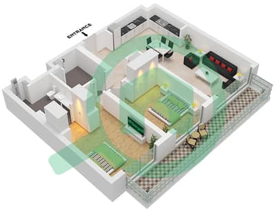 المخططات الطابقية لتصميم النموذج / الوحدة 2D,2H / UNIT 4,5 FLOOR 7 شقة 2 غرفة نوم - سي سكيب بناية 2 المخططات الطابقية لتصميم النموذج / الوحدة 2D,2H / UNIT 4,5 FLOOR 7 شقة 2 غرفة نوم - سي سكيب بناية 2