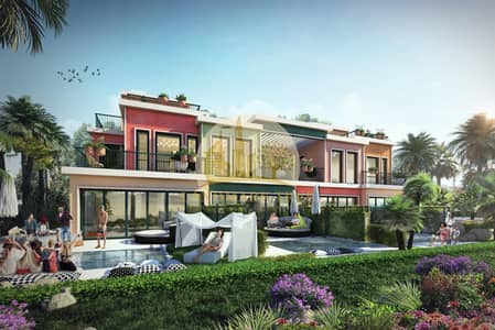 4 Bedroom Townhouse for Sale in DAMAC Lagoons, Dubai - Lagoon Townhouse (5CE-4M) Portofino - REAR. jpg