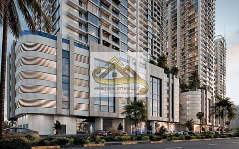 فلیٹ 1 غرفة نوم للبيع في المنطقة الحرة عجمان، عجمان - 3D_FINAL_001_Exterior_Ajman Creek Towers. jpg