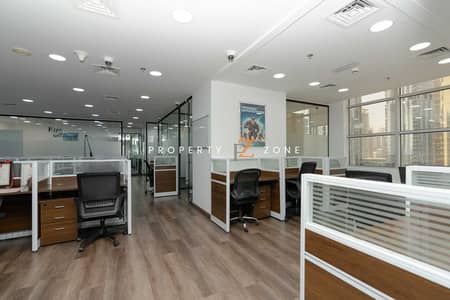 Office for Sale in Jumeirah Lake Towers (JLT), Dubai - Fitted Office with Glass Partitions | Close to Metro