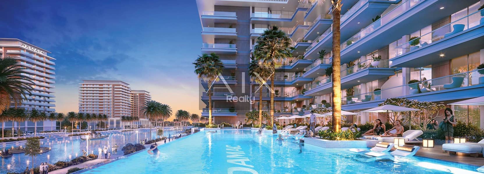 位于迪拜投资园区（DIP），DAMAC Riverside，Riverside Views，Capri 1 1 卧室的公寓 1388000 AED - 12572109