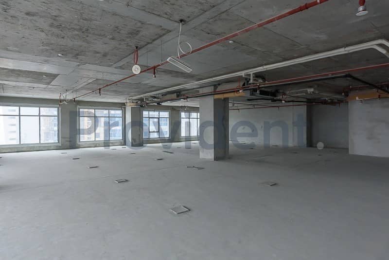 Full Floor|Shell and Core Offices|Tecom Area