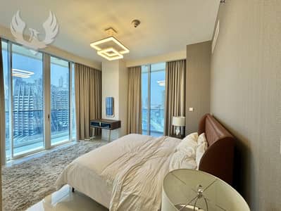2 Bedroom Flat for Rent in Business Bay, Dubai - Burj Khalifa and canal View | Fully Furnished