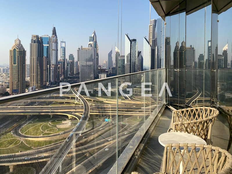 Sheik Zayed Road View | Furnished | Vacant