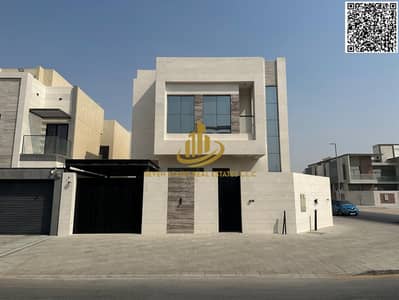 A luxurious villa with a luxurious design in a prime location in Al Yasmeen, Ajman, on two main streets behind Al Hamidiya Park o