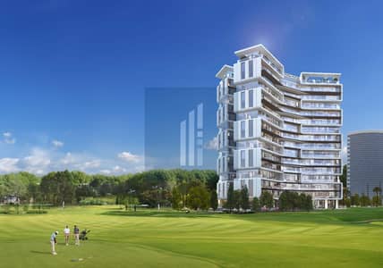 迪拜体育城， 迪拜 单身公寓待售 - facade-gl18-and-golf-course-scaled. jpg