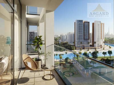 1 Bedroom Apartment for Sale in Meydan City, Dubai - Riviera 65_Balcony View_01 (1). jpg