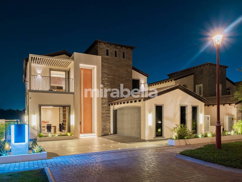 位于朱美拉高尔夫庄园，锡耶纳湖社区 5 卧室的别墅 35000000 AED - 12993968