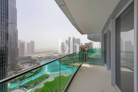 3 Bedroom Flat for Rent in Downtown Dubai, Dubai - Spacious | Burj and Fountain View | Vacant