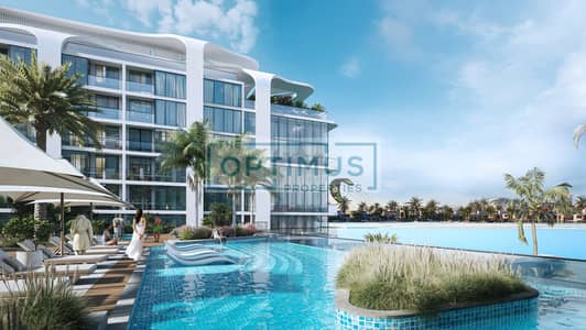 2 Bedroom Flat for Sale in Al Seanneeah, Umm Al Quwain - Pool view - Coastline A06. jpg