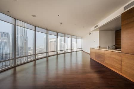 3 Bedroom Apartment for Rent in Downtown Dubai, Dubai - Luxury Building | Panoramic Views | Unfurnished