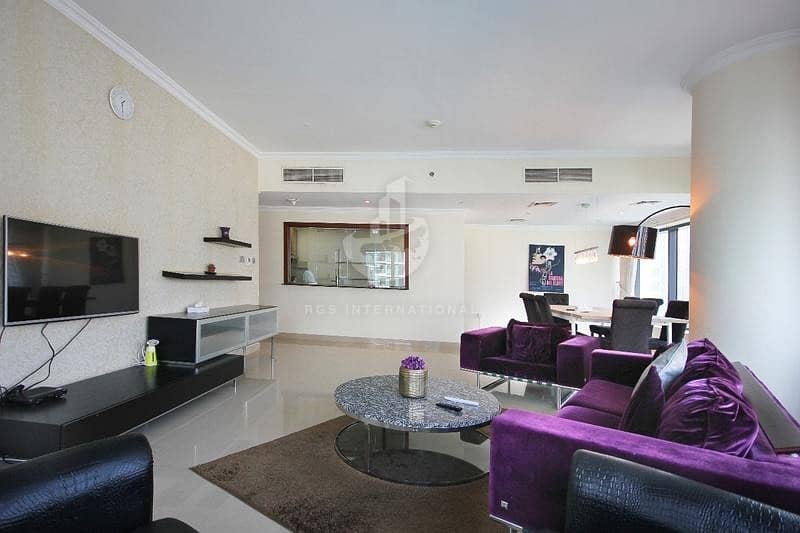 Fully Furnished 3 Bedroom Apartment with Full Sea View & Marina View