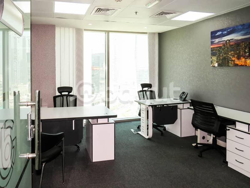 Fully fitted office for rent in Binary Tower- No commission!