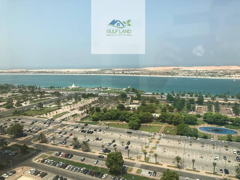 Sea view 3 bedrooms apartment 4 bathrooms maids room in corniche area for rent Sea view 3 bedrooms apartment 4 bathrooms maids room in corniche area for rent