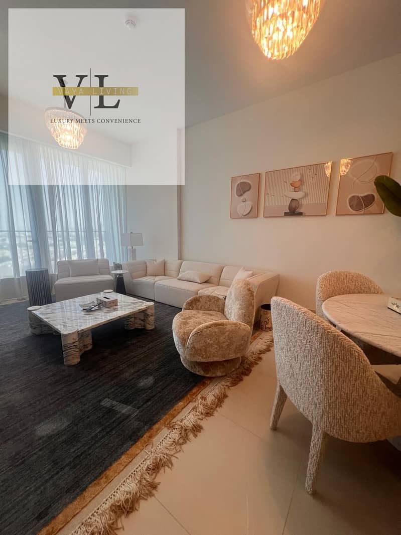 Stylish 2BR+ Maids | Work, Rest & Relax!| Canal & Burj View - Image 2