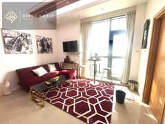 شقة مفروشة بالكامل بغرفة نوم واحدة | إطلالة بحر