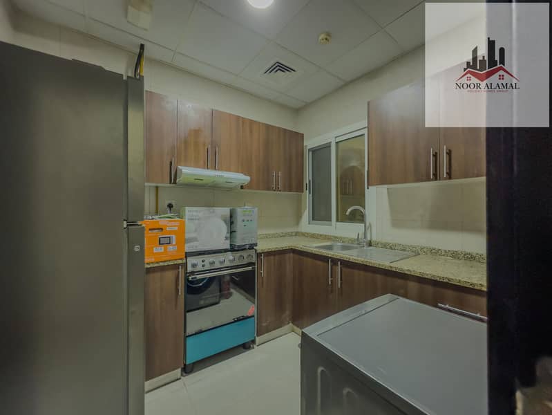 Dubai, Mirdif, opposite Mirdif City Centre, 3 bedrooms, hall, 4 bathrooms, first tenant, fully furnished with hotel furniture, large balcony, and park - Image 29