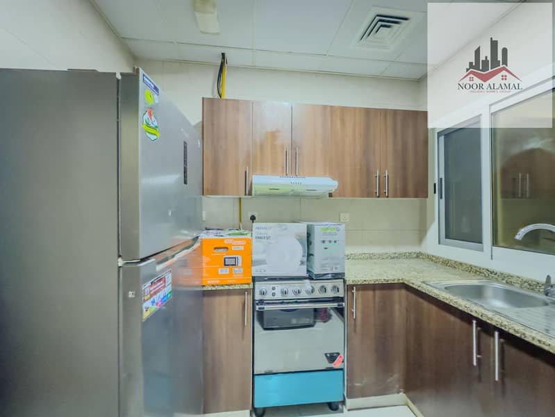Dubai, Mirdif, opposite Mirdif City Centre, 3 bedrooms, hall, 4 bathrooms, first tenant, fully furnished with hotel furniture, large balcony, and park - Image 35