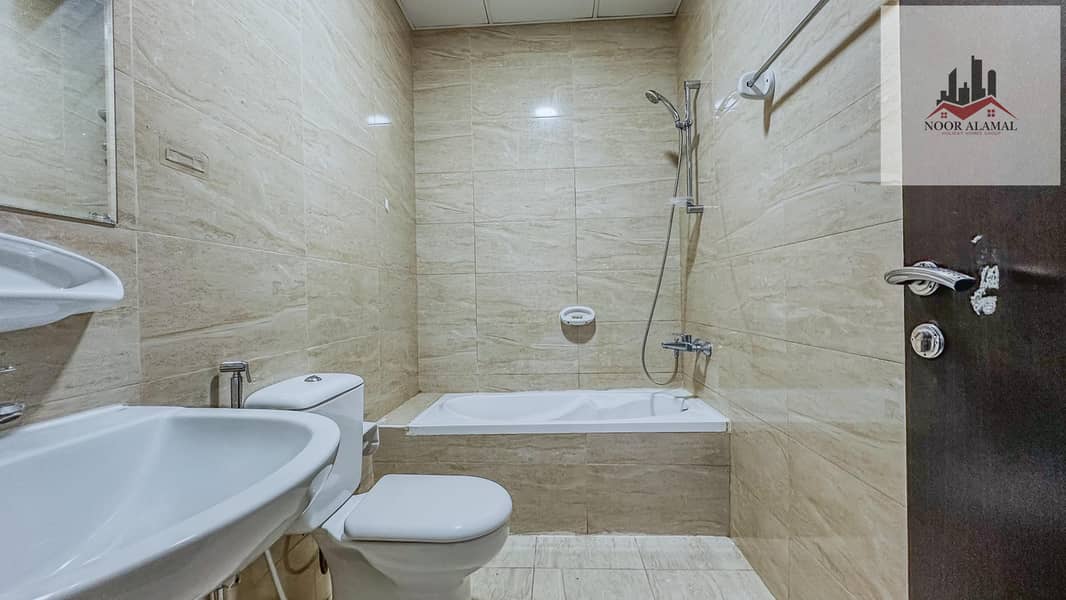 Dubai, Mirdif, opposite Mirdif City Centre, 3 bedrooms, hall, 4 bathrooms, first tenant, fully furnished with hotel furniture, large balcony, and park - Image 38