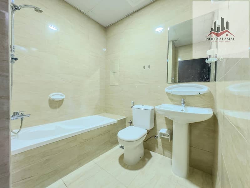 Dubai, Mirdif, opposite Mirdif City Centre, 3 bedrooms, hall, 4 bathrooms, first tenant, fully furnished with hotel furniture, large balcony, and park - Image 39