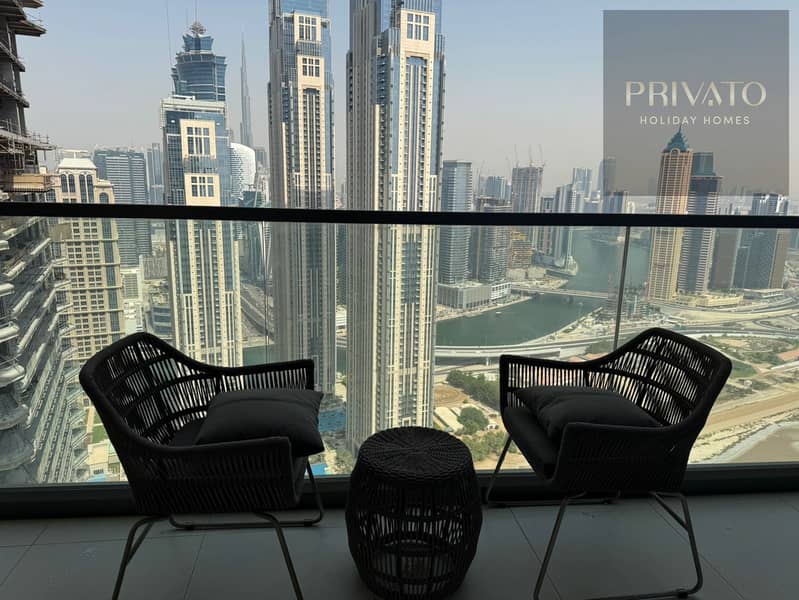 Stunning 2BR Apartment | High Floor | Full Canal View | Aykon Tower B, Business Bay