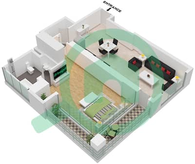No. 9 - 1 Bedroom Apartment Type/unit 1C / UNIT 07 Floor plan