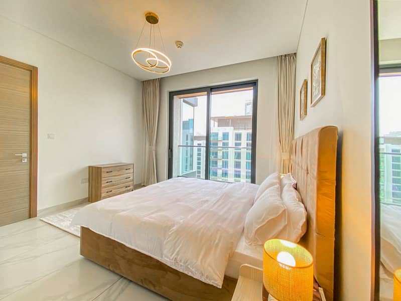 Modern 2BR Apartment in Sobha Hartland | Couple & Family Friendly