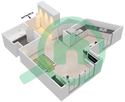 Mesoamerican - Studio Apartments Type E Floor plan