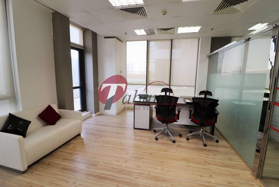 Fitted Partition & Shell and Core office for rent in JVC