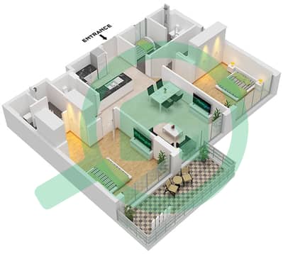 Serene Gardens - 2 Bedroom Apartment Unit 07 FLOOR 5 Floor plan Serene Gardens - 2 Bedroom Apartment Unit 07 FLOOR 5 Floor plan