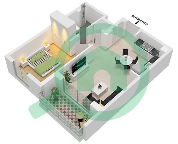 Type 1(Mirror) Unit 1 Floor 1-21 Type 1(Mirror) Unit 1 Floor 1-21