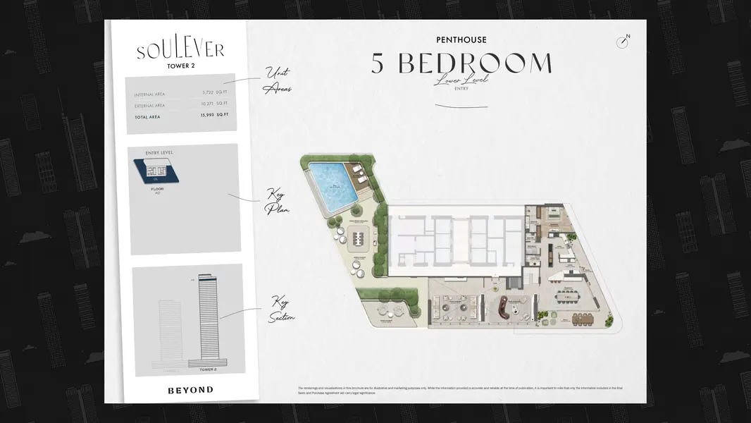 5 BR floor plan