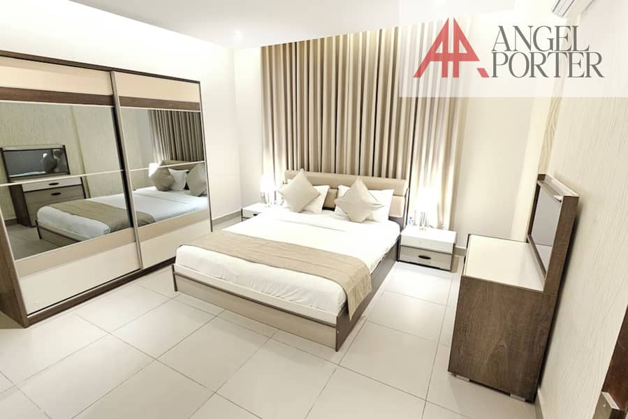 Luxury 1BHK Serviced Apartment in Business Bay | Fully Furnished | All Bills Included