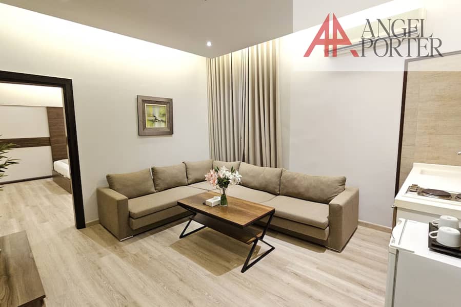 Luxury 1BHK Serviced Apartment in Business Bay | Fully Furnished | All Bills Included