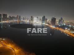 شقة مفروشة غرفة وصالة للإيجار – برج الشاطئ 1، الخان – الشارقة