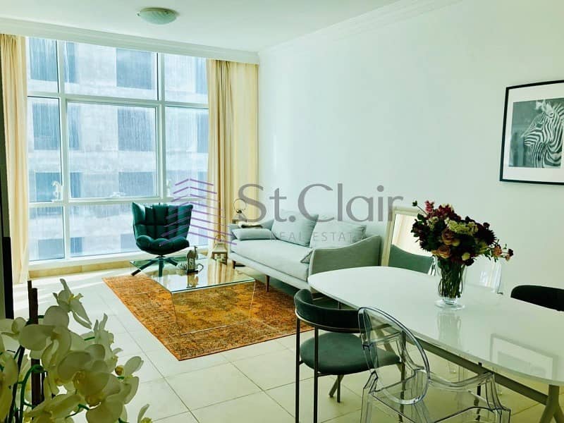 Fully Furnished 1 Bed | No Balcony | High Floor