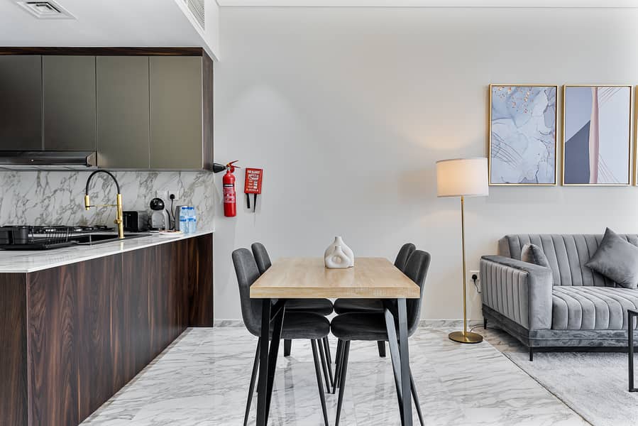 Modern 3Bed | 7 Min Walk to Metro & Near Expo City | Furnished | Flexible term - Image 3