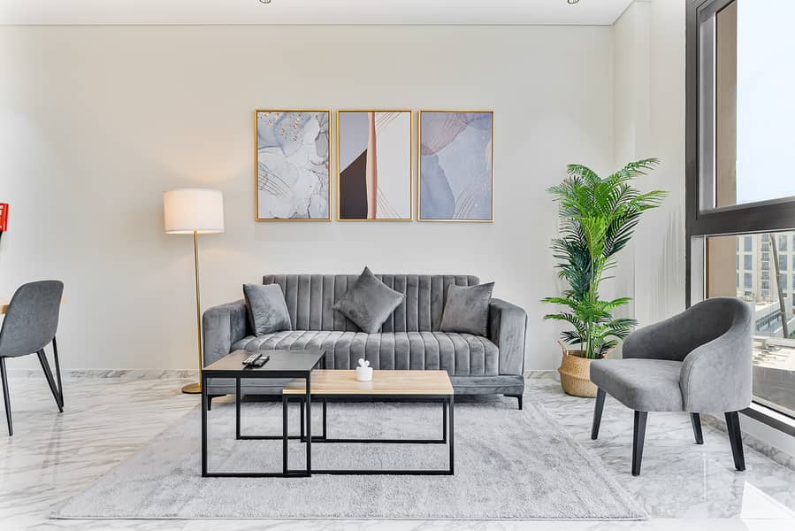Modern 3Bed | 7 Min Walk to Metro & Near Expo City | Furnished | Flexible term - Image 5