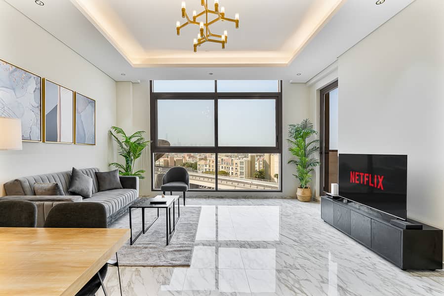 Modern 3Bed | 7 Min Walk to Metro & Near Expo City | Furnished | Flexible term - Image 6