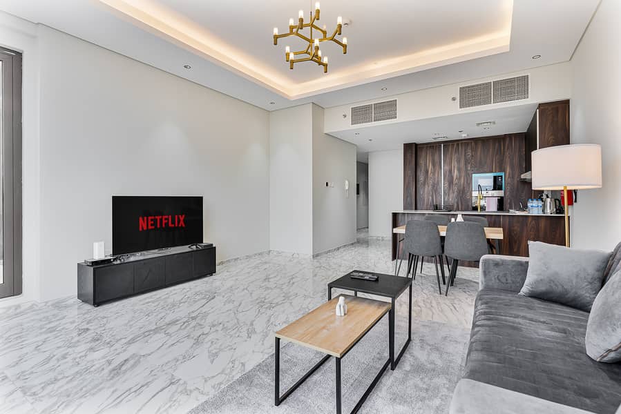 Modern 3Bed | 7 Min Walk to Metro & Near Expo City | Furnished | Flexible term - Image 7