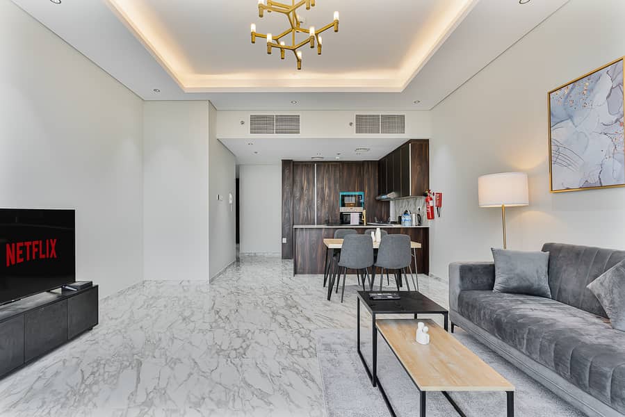 Modern 3Bed | 7 Min Walk to Metro & Near Expo City | Furnished | Flexible term - Image 9