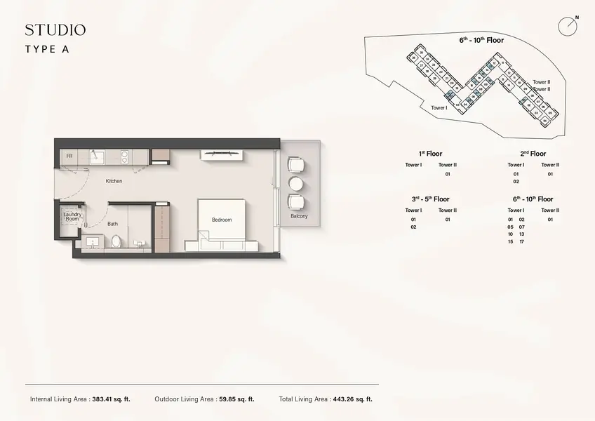0 BR floor plan